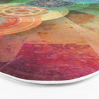 seven chakra meditation and yoga art Bath Mat Gallery Image 3