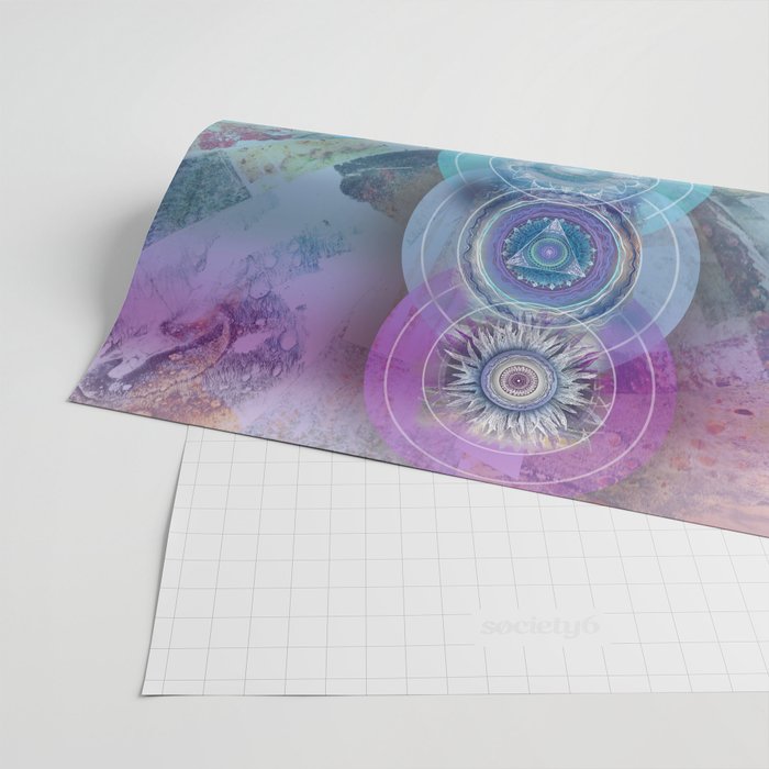 seven chakra meditation and yoga art Wrapping Paper Gallery Image 2
