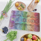 seven chakra meditation and yoga art Cutting Board Gallery Image 2