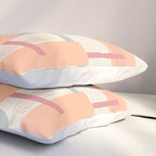 Playful geometric stripes C Pillow Sham Gallery Image 3