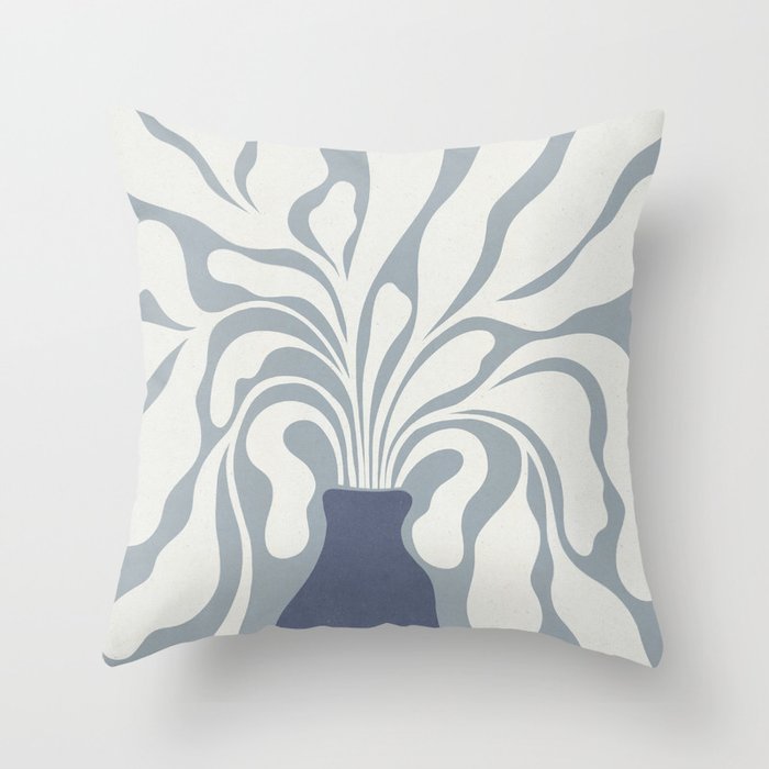 Modern Plant #4 Throw Pillow Gallery Image 1