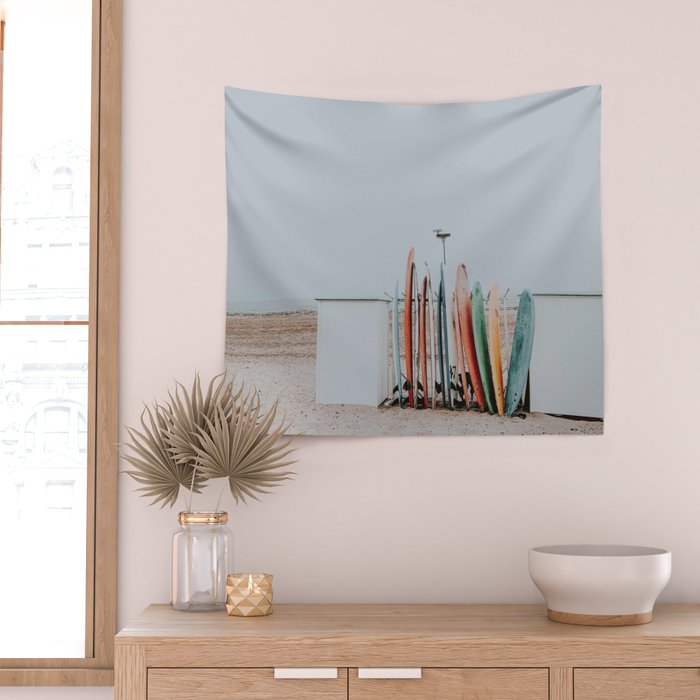 lets surf xxxiii / santa barbara, california Wall Tapestry Gallery Image 2