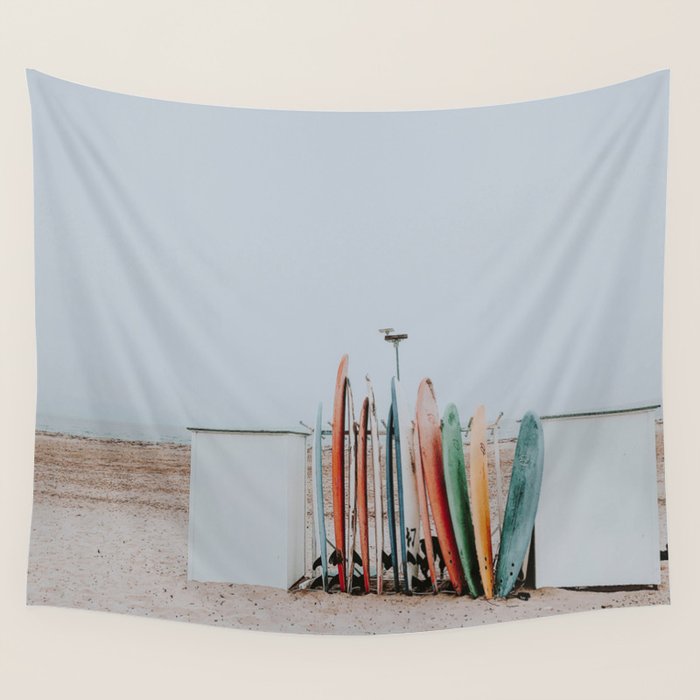 lets surf xxxiii / santa barbara, california Wall Tapestry Gallery Image 4