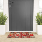 Keles  Antique Balikesir Turkish Kilim Print Welcome Mat Gallery Image 3