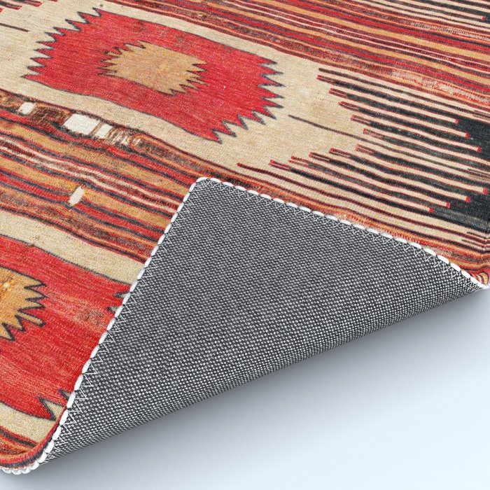 Keles  Antique Balikesir Turkish Kilim Print Rug Gallery Image 4