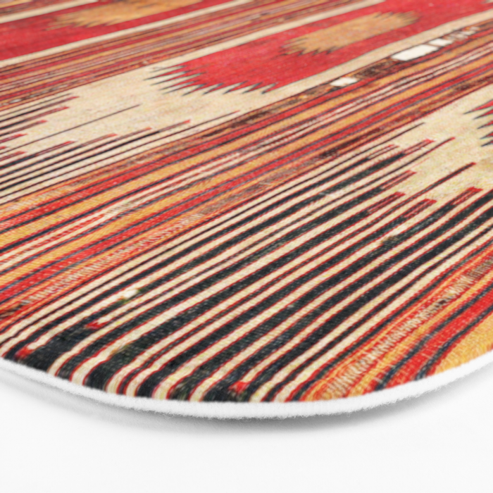 Keles  Antique Balikesir Turkish Kilim Print Bath Mat Gallery Image 3