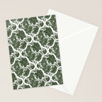 Green Petals Oasis Motif Stationery Card Gallery Image 2