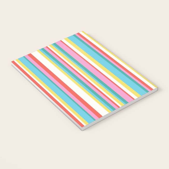 Classic Stripes II - 60s Candy Rainbow Notebook Gallery Image 3