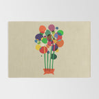 Happy flowers in the vase Rug Gallery Image 2