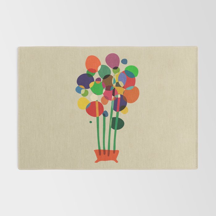 Happy flowers in the vase Rug Gallery Image 2