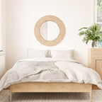Feels: a neutral, textured, abstract piece in whites by Alyssa Hamilton Art Duvet Cover Gallery Image 3