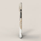 Feels: a neutral, textured, abstract piece in whites by Alyssa Hamilton Art iPhone Case Gallery Image 2