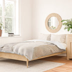 Feels: a neutral, textured, abstract piece in whites by Alyssa Hamilton Art Duvet Cover Gallery Image 2