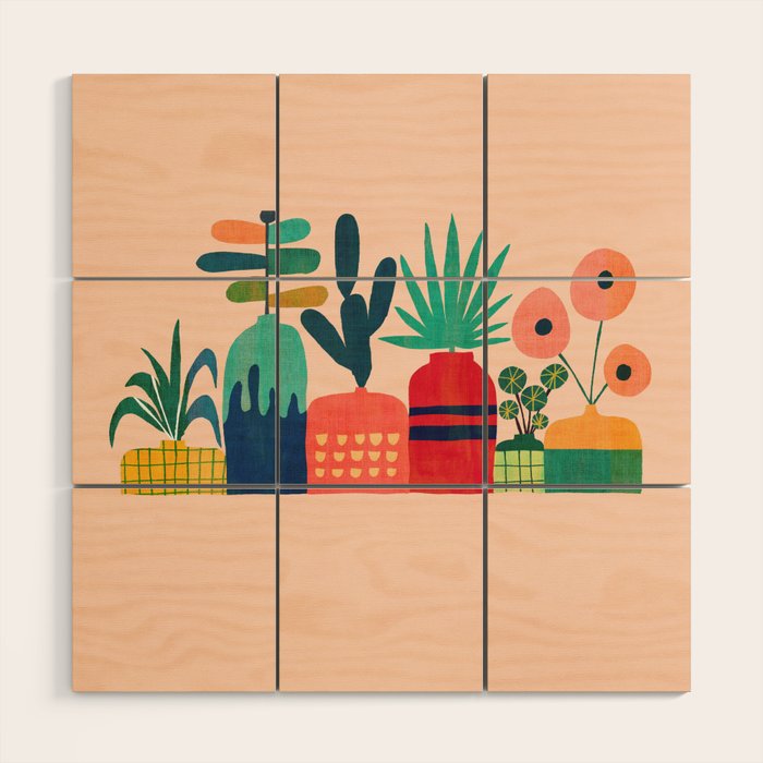 Plant mania Wood Wall Art Gallery Image 1