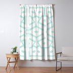 Mint Snowflake Mandala Window Curtain Gallery Image 5