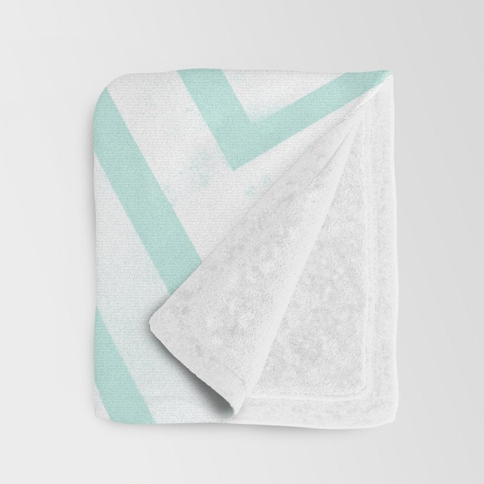 Mint Snowflake Mandala Throw Blanket Gallery Image 3