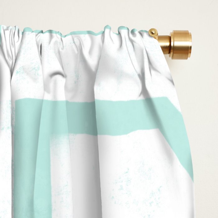 Mint Snowflake Mandala Window Curtain Gallery Image 2