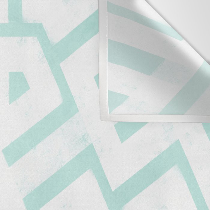 Mint Snowflake Mandala Wall Tapestry Gallery Image 3