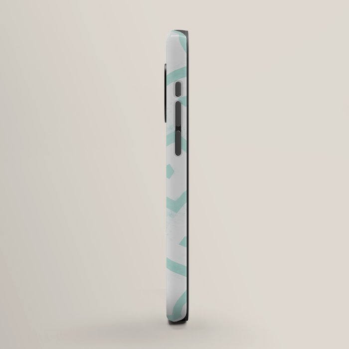 Mint Snowflake Mandala iPhone Case Gallery Image 2