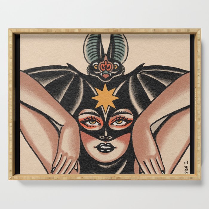 Batty Girl Serving Tray Gallery Image 1