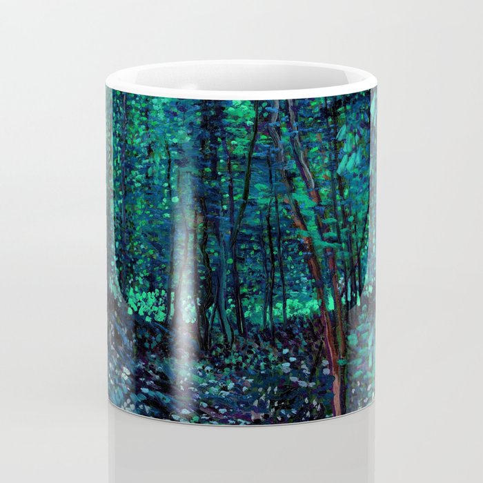 Vincent Van Gogh Trees & Underwood Teal Green Coffee Mug Gallery Image 4