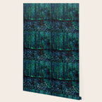 Vincent Van Gogh Trees & Underwood Teal Green Wallpaper Gallery Image 2