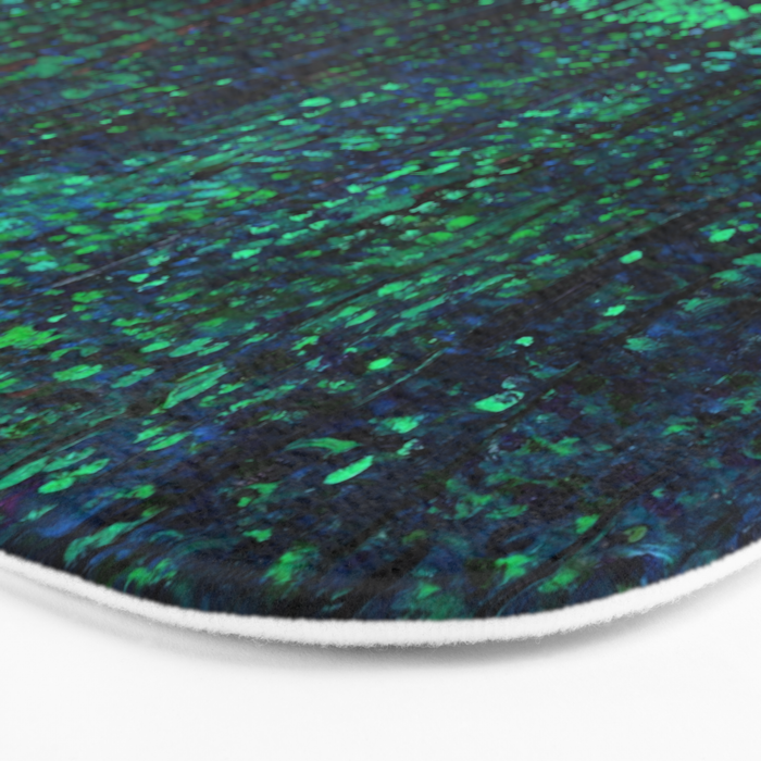 Vincent Van Gogh Trees & Underwood Teal Green Bath Mat Gallery Image 3