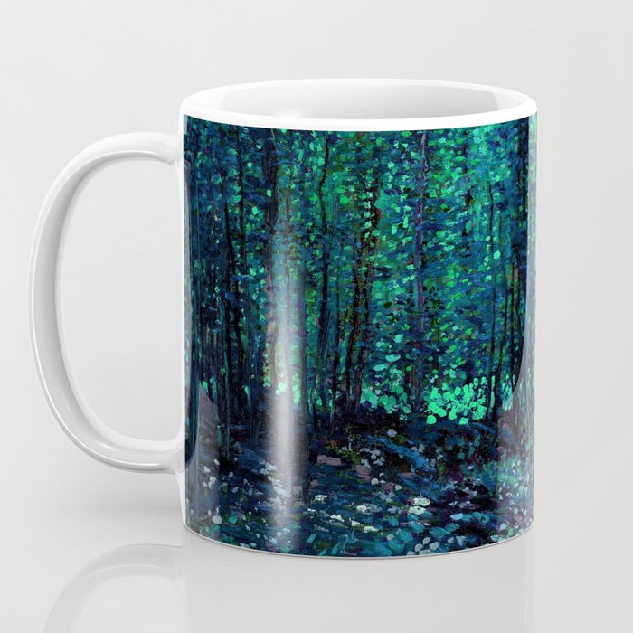 Vincent Van Gogh Trees & Underwood Teal Green Coffee Mug Gallery Image 3