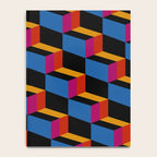 Cuboid Geometric Abstract Shapes Pattern XXII Notebook Gallery Image 4