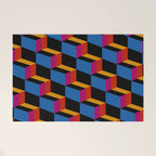 Cuboid Geometric Abstract Shapes Pattern XXII Welcome Mat Gallery Image 1