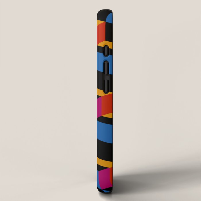 Cuboid Geometric Abstract Shapes Pattern XXII iPhone Case Gallery Image 2