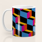 Cuboid Geometric Abstract Shapes Pattern XXII Coffee Mug Gallery Image 3