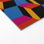 Cuboid Geometric Abstract Shapes Pattern XXII Welcome Mat Gallery Image 2