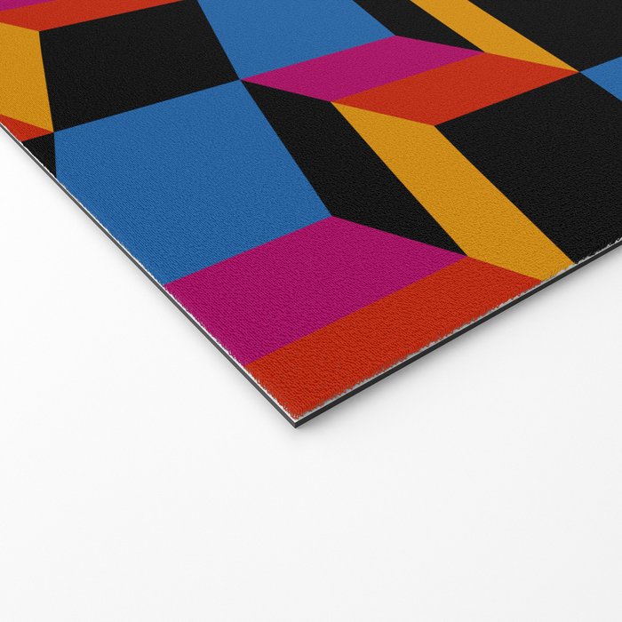 Cuboid Geometric Abstract Shapes Pattern XXII Welcome Mat Gallery Image 2