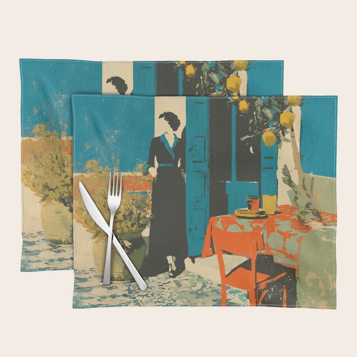 Cozy Morning on the Terrace Placemat Gallery Image 1