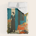 Cozy Morning on the Terrace Duvet Cover Gallery Image 6