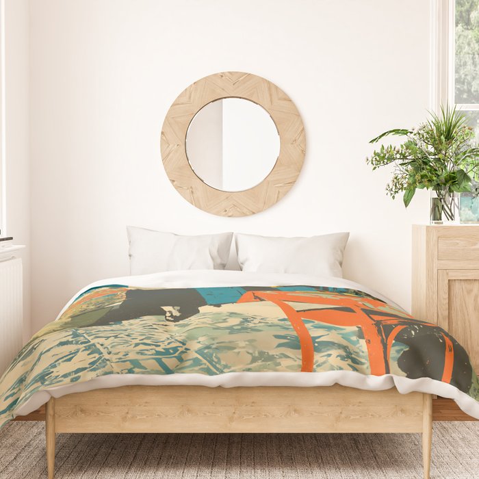 Cozy Morning on the Terrace Duvet Cover Gallery Image 3