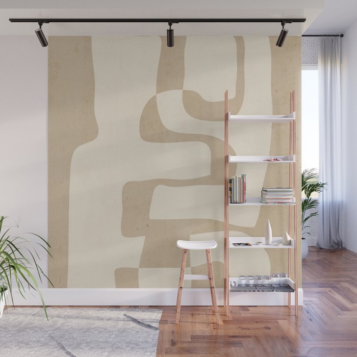 Abstract Art 55/beige Wall Mural Gallery Image 1