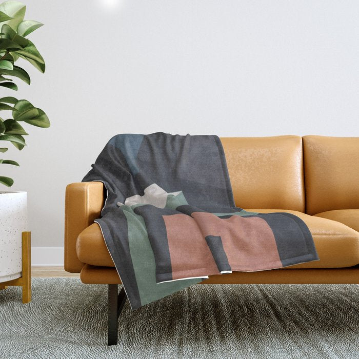 Modern Abstract Art 21 Throw Blanket Gallery Image 1