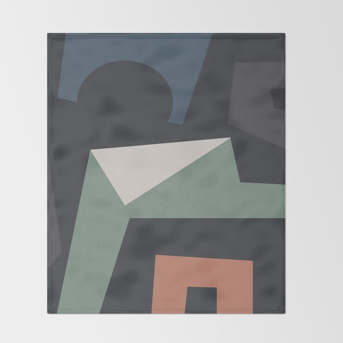 Modern Abstract Art 21 Throw Blanket Gallery Image 2