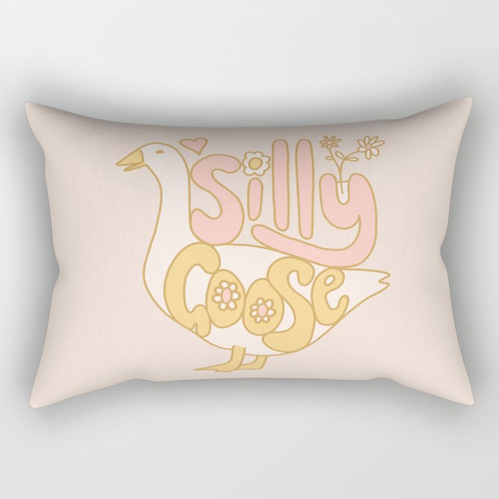 What a silly goose! Rectangular Pillow Gallery Image 1