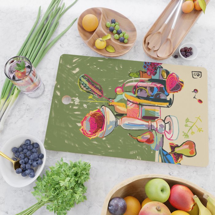 STILL LIFE WITH DRAGON FRUIT Cutting Board Gallery Image 2