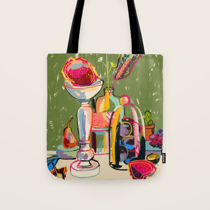 STILL LIFE WITH DRAGON FRUIT Tote Bag Gallery Image 1