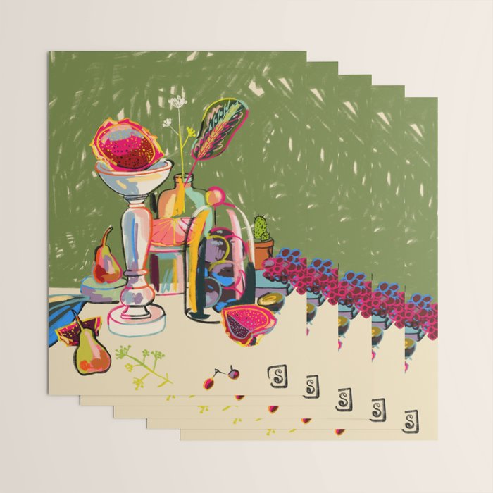 STILL LIFE WITH DRAGON FRUIT Wrapping Paper Gallery Image 3