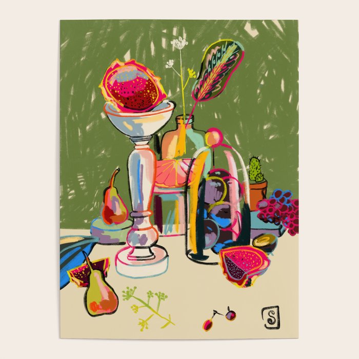 STILL LIFE WITH DRAGON FRUIT Poster Gallery Image 1
