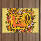 Leo Flowers Outdoor Rug Gallery Image 1