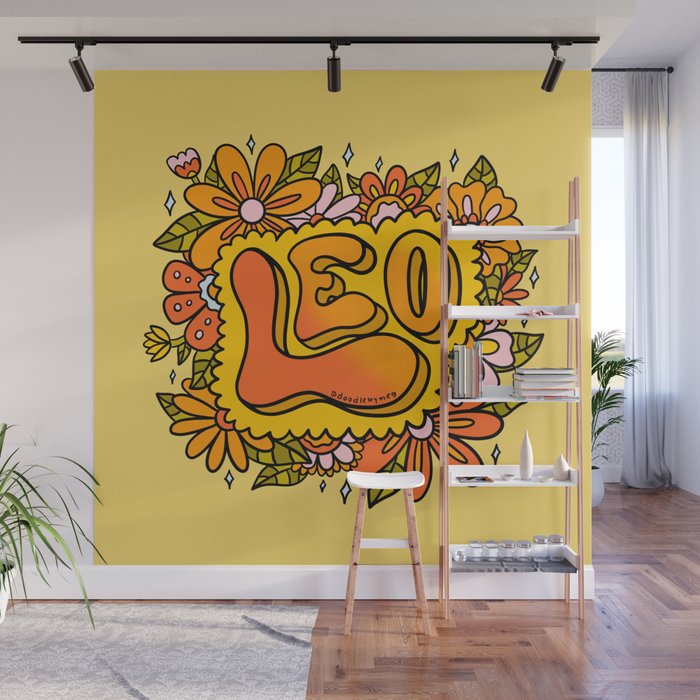 Leo Flowers Wall Mural Gallery Image 1