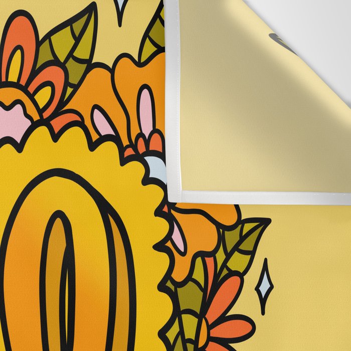 Leo Flowers Wall Tapestry Gallery Image 3