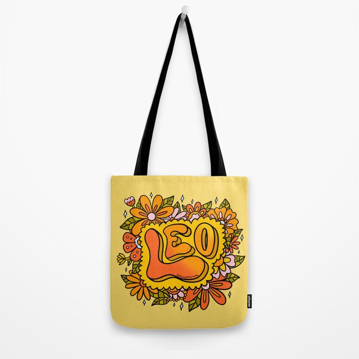 Leo Flowers Tote Bag Gallery Image 2