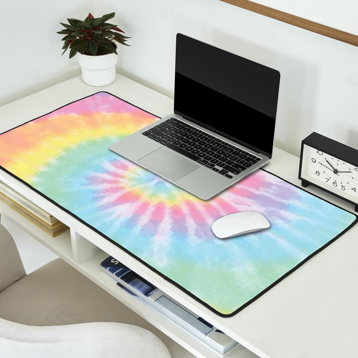 Pastel Tie Dye Desk Mat Gallery Image 2